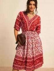 Shein Mintás V-nyakú MIDI Ruha (3XL)