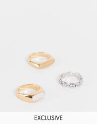 Reclaimed Vintage Színes Gyűrűk 3PACK (xs/s) (392360)