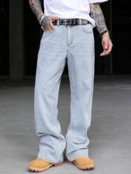 Shein Kék Egyenes Farmernadrág (3XL)