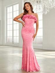 Shein Rózsaszín Maxi Ruha, Vállakat Szabadon Hagyó (M)