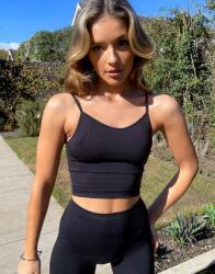 PUMA Fekete Logós Vállpántos Felső (xs) (502210)