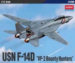Academy 12590-es számú repülőgép-modellkészlet Usn F-14D VF-2 Bounty Hunters (1: 72)