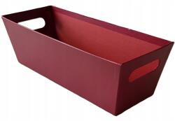 Vipolimex Ajándék díszdoboz nyitott bordó 36cm x 13cm (W2033/1)