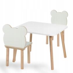  gyerek asztal és székek 50 x 60 x 47 cm, két székes bútorszett (stolik z krzesełkiem)