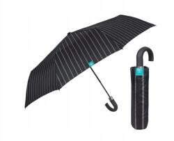 Perletti Time, Férfi automata összecsukható esernyő Gessato fekete, 26346 (26346)