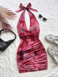 Shein Mintás Rugdalódzó Ruha Ráncolással (s)