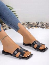 Shein Fekete Lapos Sarkú Flip-flop Papucs (38) (598859)