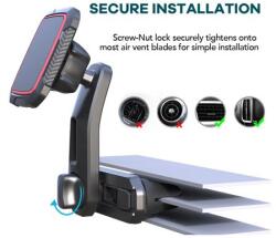 Mega Drive Suport telefon magnetic auto cu fixare in grila de ventilatie si brat reglabil MEGA DRIVE 02812