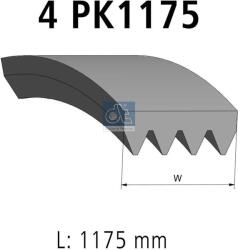 Diesel Technic Curea transmisie cu caneluri DIESEL TECHNIC 4.71065