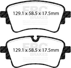 EBC Brakes set placute frana, frana disc EBC Brakes Yellowstuff with a stable friction coefficient of DP42435R (DP42435R)