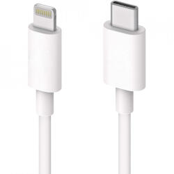 ZMEURINO Cablu de date si incarcare USB Type C la Lightning, 1m, alb, bulk (47442)