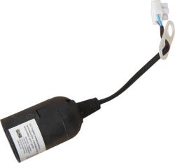 Anco Foglalat Sorkapoccsal E27 15cm Hosszú H03vvh2 2x0, 75mm Fekete (321397)