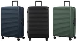 Samsonite RESTACKD négykerekű, sötét tónusú bővíthető óriás bőrönd 81cm 150706