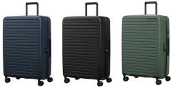 Samsonite RESTACKD négykerekű, sötét tónusú bővíthető nagy bőrönd 75 cm 150705