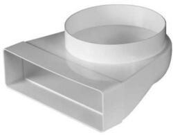 Awenta KP204-23/150 lapos csatorna 60X204/NA150mm függőleges átalakító idom (AWENTA KP204-23/150)