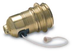 Famatel Foglalat Fém Csillárfoglalat Húzókapcsolóval Arany Famatel (305)