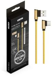 V-TAC Usb C Szövet Kábel 1m Arany 2, 4a Diamond Széria (8640.)