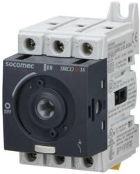 Socomec Szakaszoló kapcsoló 125A 3P ráépíthető sorolható fix MV SOCOMEC hajtás nélkül (22003012)