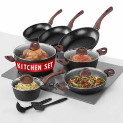 Magic home Edénykészlet MagicHome Black Marble Line, 13 részes