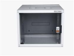Legrand hálózati rack szekrény, 19` 9U SZÉL: 600 MÉLY: 450 MAG: 495 szürke egyrészes, üvegajtós készre szerelt MAX: 65