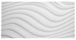 Marbet Falburkolat - Marbet hullámos fehér festhető polisztirol PD-3 falpanel (96x48cm)