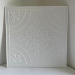  Álmennyezet - Ózd beltéri fehér festhető hungarocell polisztirol álmennyezet, mennyezet burkolat (50x50cm)