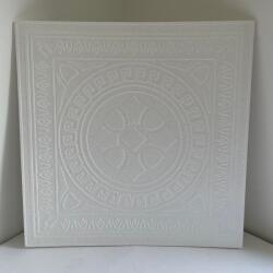  Álmennyezet - Sarkad beltéri fehér festhető hungarocell polisztirol álmennyezet, mennyezet burkolat (50x50cm)