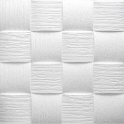 Marbet Álmennyezet - Marbet WELLE-2 EPS fehér festhető mennyezeti polisztirol burkolólap (50x50cm)