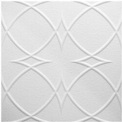 Marbet Álmennyezet - Marbet SATURN polisztirol beltéri mennyezeti festhető burkolólap (50x50cm) nútos