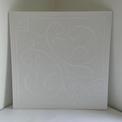  Álmennyezet - Tolna beltéri fehér festhető hungarocell polisztirol álmennyezet, mennyezet burkolat (50x50cm)