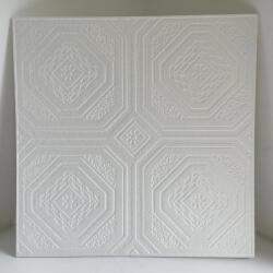  Álmennyezet - Pécs beltéri fehér festhető hungarocell polisztirol álmennyezet, mennyezet burkolat (50x50cm)