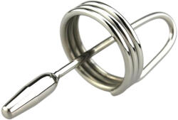  DeepRing - gyűrűs, fém dilátor - 9cm (ezüst) - erotikasziget