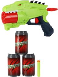 Home and Mode Cápa NERF darts pisztoly 8 DB EVA hab tölténnyel és 3 db palackkal, zöld, 27 x 23 x 5 cm (S34938620)