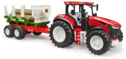 BRUDER ROADMAX traktor fa szállító járművel (03453)