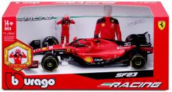Bburago Ferrari SF23 F1 versenyautó fém autómodell pilótával 1:24 (Charles Leclerc #16) (268092-01676)