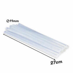  Ragasztópisztoly rúd betét 11mm x 27cm 1kg/csomag - OKOSÁR! - kreatív alkotáshoz