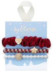By Eloise London Set Candy Cane Sparkle elastice de păr