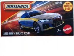 Mattel Matchbox 2023 BMW i4 Police Sedan rendőrautó (JBT83) - morzsajatekbolt