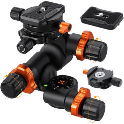 K&F Concept Three Dimensional Geared állványfej (KF31.127)