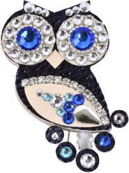 Sovičky Kis bagoly kék bross II