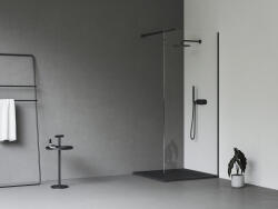 RAVAK Walk In Wall szett - 90 zuhanykabin fekete+transparent, 1 merevítővel (GW9W7030SZ1) (GW9W7030SZ1)