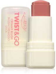 puroBIO Cosmetics Twist&Go кремообразен руж в стик цвят 03 Macaron 5 гр
