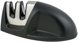 ZASS Konyhai késélező 2 fokozatban Zass Gourmet ZG-MKS 01, Volfrámacél/kerámia, Csúszásmentes talp, Fekete (ZG-MKS01)