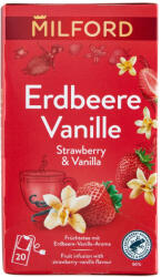 Milford gyümölcstea 20x2g eper-vanília