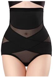 Flippy hasformáló magas derekú fűző fekete Push Up fehérnemű M-es méretű (127951)