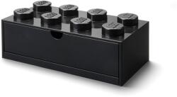 NHG LEGO Fiókos tárolódoboz 2x4, kicsi, fekete (40211733) - bestbyte