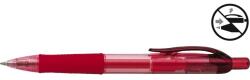 PENAC Fx-7 gél toll, gumírozott markolat, 0.7mm, átlátszó piros test - piros írás (P-BA2001-02)
