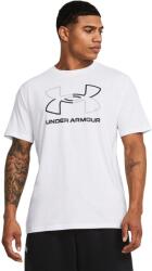 Under Armour Under Armour, Foundation logós sportpóló, Fehér, Fekete, 2XL (1382915-100-XXL)