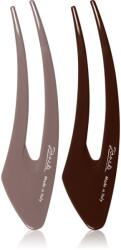 Janeke Hair Clip hajtű Brown 2x15 cm