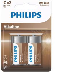 Philips Alkaline C elem, 2 db (LR14A2B/10)